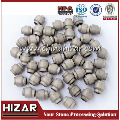 Vacuum brazed beads for wire saw